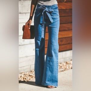 Vici Paperbag High Rise Flare Jeans, Medium, Like new
